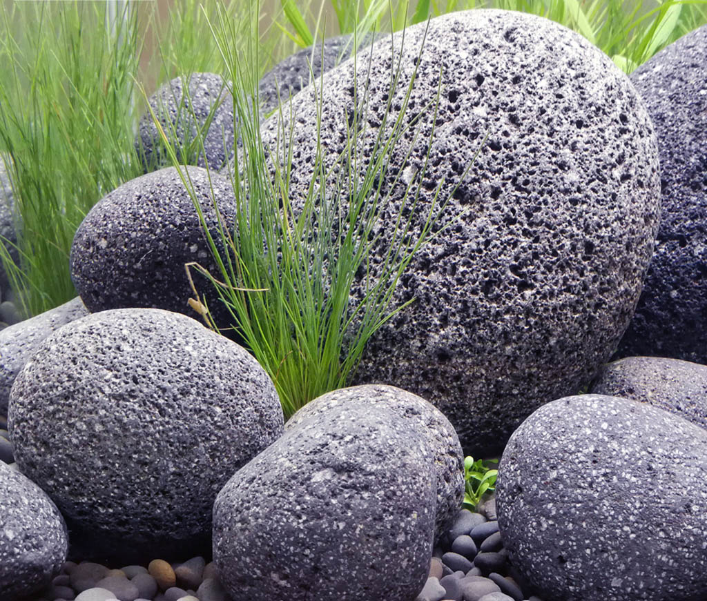 OrinocoDeco Black Pebble Stein 7-10 cm