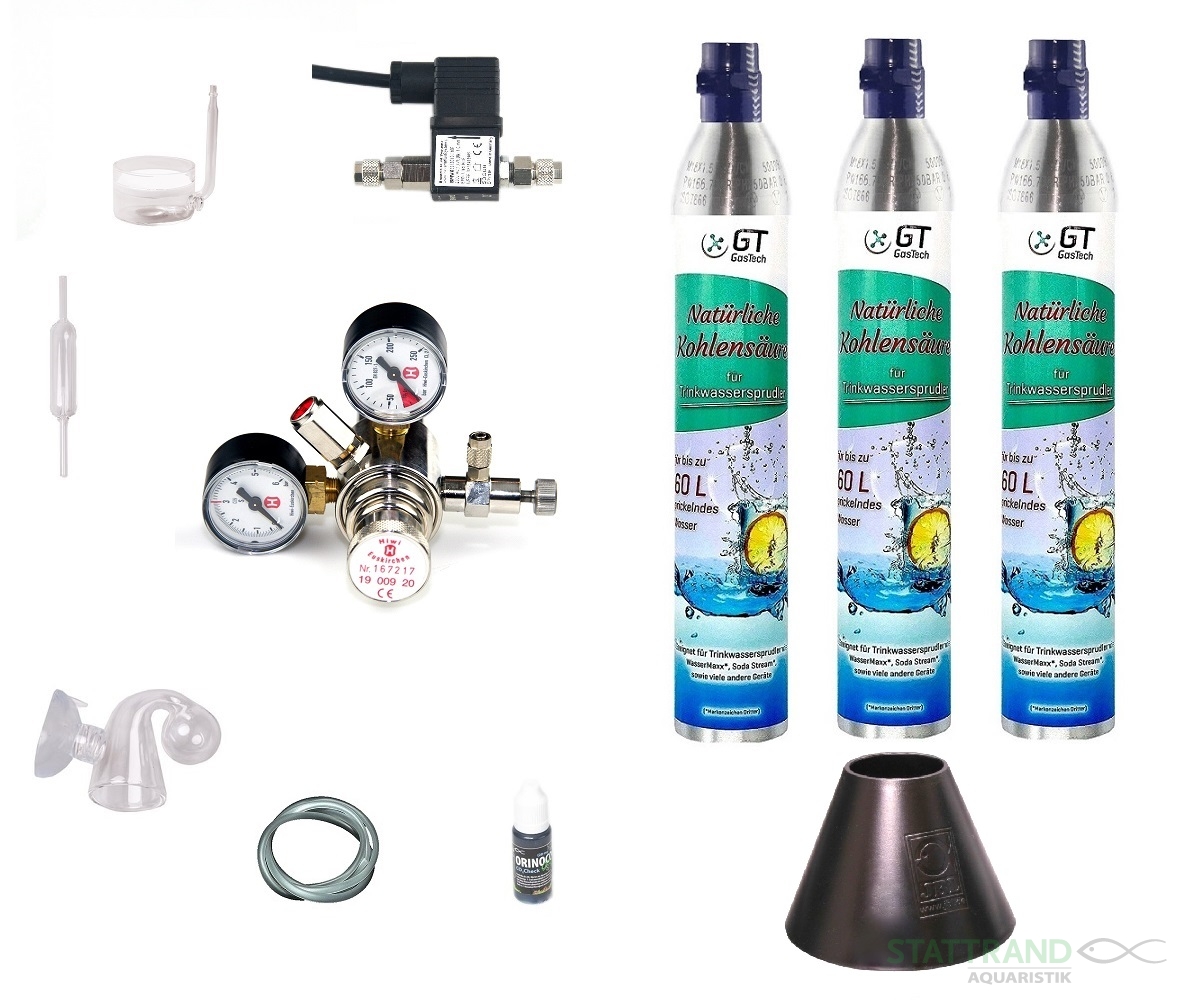CO2-Anlage Hiwi 425 Profi mit Wassersprudler-Flasche und Nachtabschal,  119,50 €