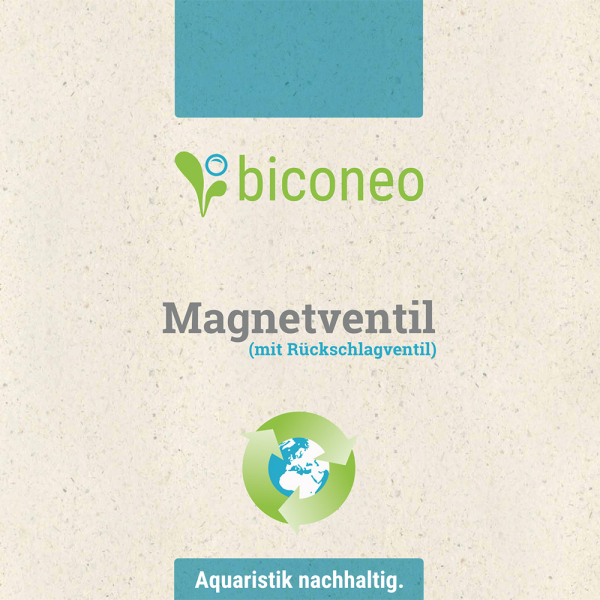 Biconeo CO2 Magnetventil, 10 Jahre Garantie, mit R&uuml;ckschlagventil